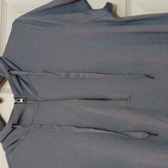 COPY - Womens Cable & Gauge Tunic Hoodie Top Sz.Lg. Blue Zip 20"Pit to Pit Leng… - Picture 6 of 10